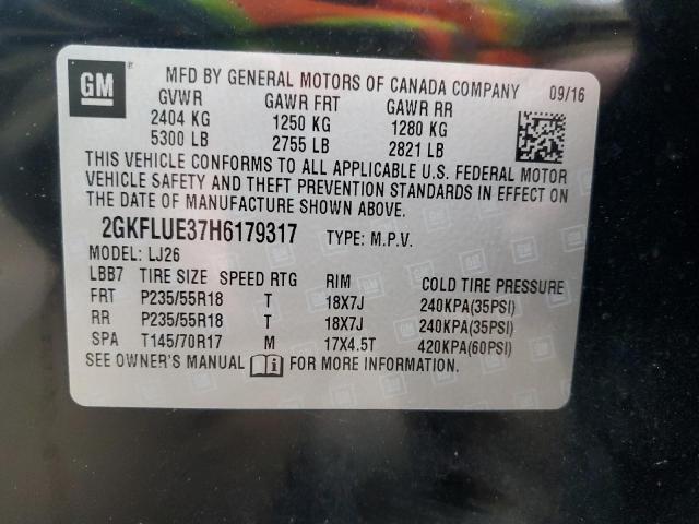 Photo 11 VIN: 2GKFLUE37H6179317 - GMC TERRAIN 