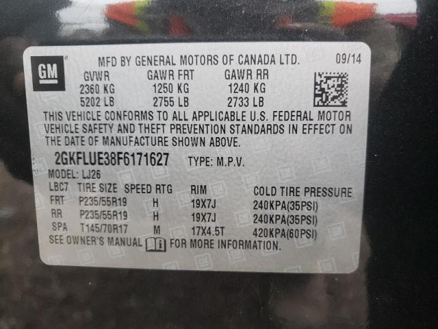 Photo 9 VIN: 2GKFLUE38F6171627 - GMC TERRAIN DE 