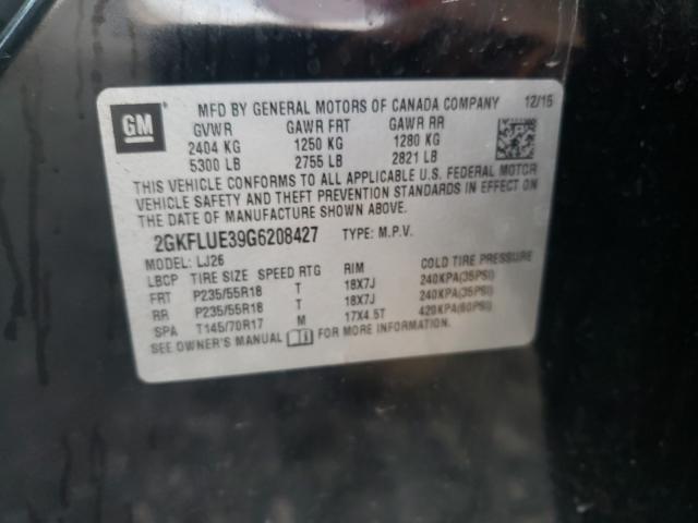 Photo 9 VIN: 2GKFLUE39G6208427 - GMC TERRAIN SL 