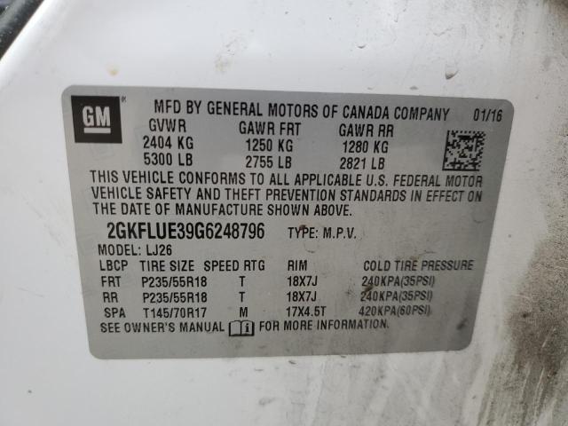 Photo 12 VIN: 2GKFLUE39G6248796 - GMC TERRAIN SL 