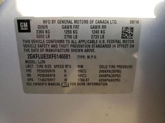 Photo 12 VIN: 2GKFLUE3XF6146681 - GMC TERRAIN DE 