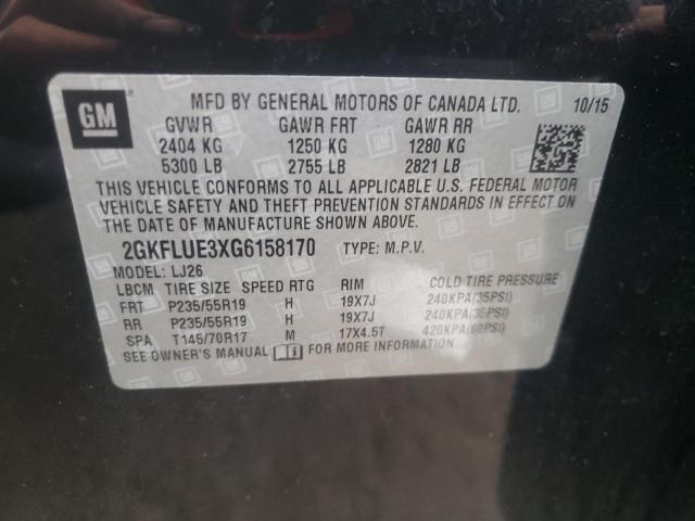 Photo 12 VIN: 2GKFLUE3XG6158170 - GMC TERRAIN SL 