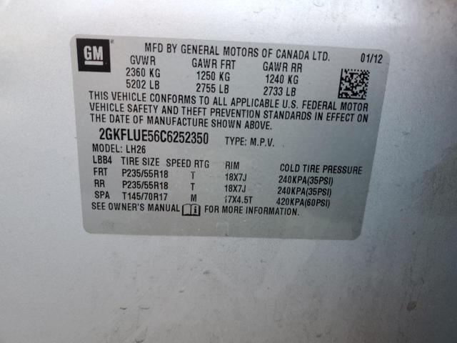 Photo 12 VIN: 2GKFLUE56C6252350 - GMC TERRAIN SL 