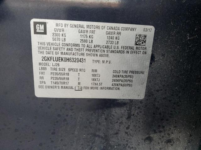 Photo 11 VIN: 2GKFLUEK0H6320431 - GMC TERRAIN 