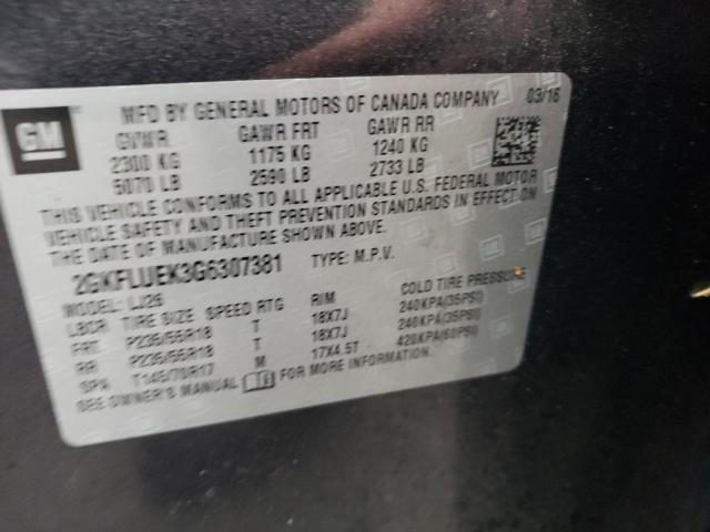 Photo 9 VIN: 2GKFLUEK3G6307381 - GMC TERRAIN SL 