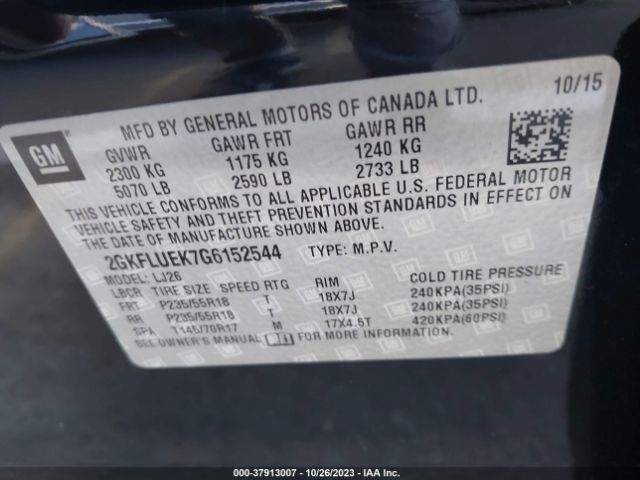 Photo 8 VIN: 2GKFLUEK7G6152544 - GMC TERRAIN 