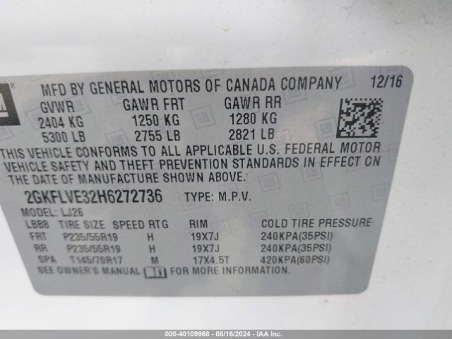 Photo 8 VIN: 2GKFLVE32H6272736 - GMC TERRAIN 