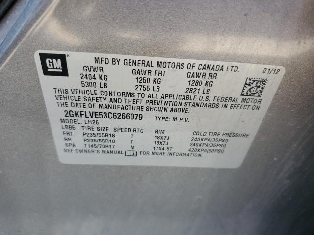 Photo 11 VIN: 2GKFLVE53C6266079 - GMC TERRAIN SL 