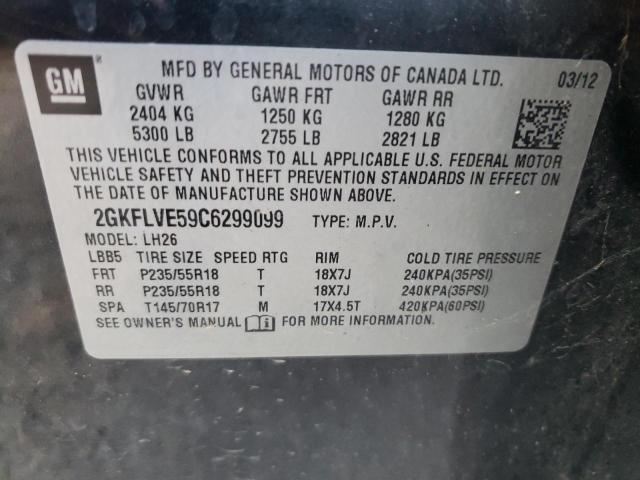 Photo 9 VIN: 2GKFLVE59C6299099 - GMC TERRAIN SL 