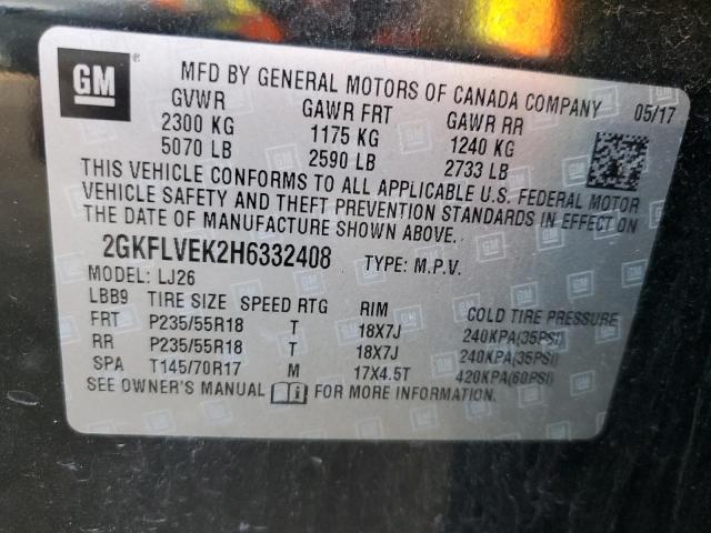 Photo 12 VIN: 2GKFLVEK2H6332408 - GMC TERRAIN DE 