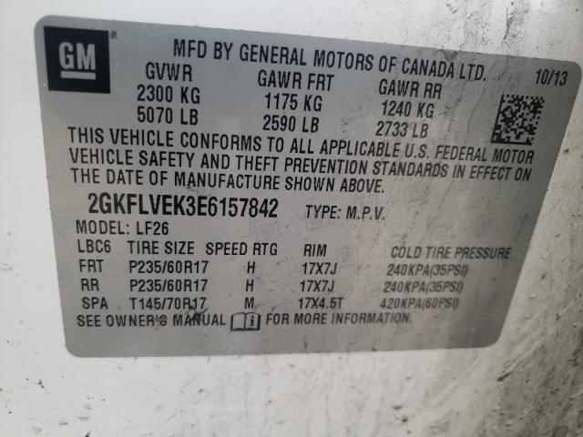 Photo 9 VIN: 2GKFLVEK3E6157842 - GMC TERRAIN SL 