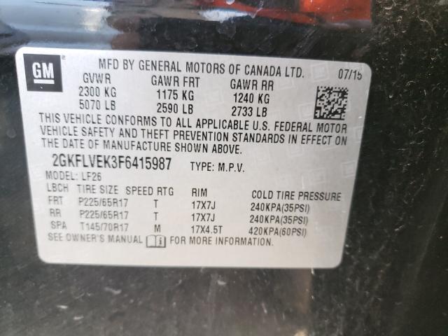 Photo 9 VIN: 2GKFLVEK3F6415987 - GMC TERRAIN SL 