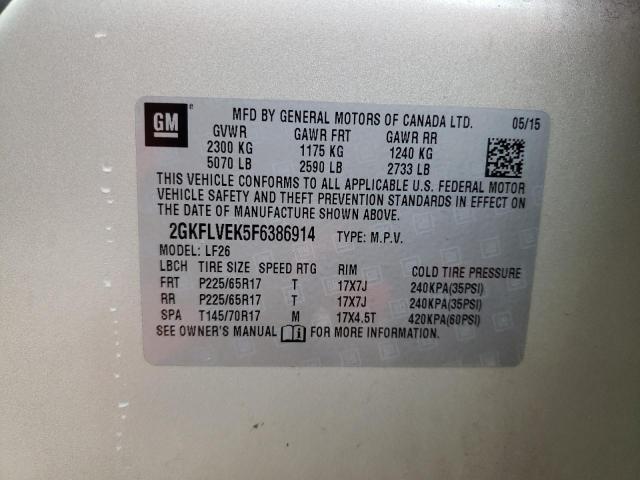 Photo 12 VIN: 2GKFLVEK5F6386914 - GMC TERRAIN SL 