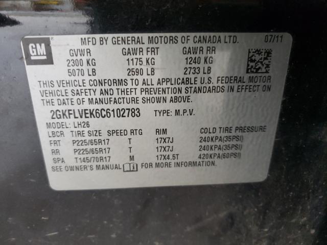 Photo 9 VIN: 2GKFLVEK6C6102783 - GMC TERRAIN SL 