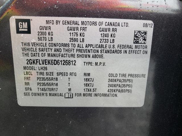 Photo 12 VIN: 2GKFLVEK6D6126812 - GMC TERRAIN SL 