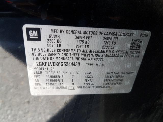 Photo 9 VIN: 2GKFLVEK6G6244430 - GMC TERRAIN DE 