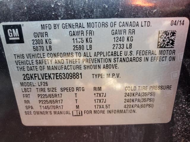 Photo 13 VIN: 2GKFLVEK7E6309881 - GMC TERRAIN SL 