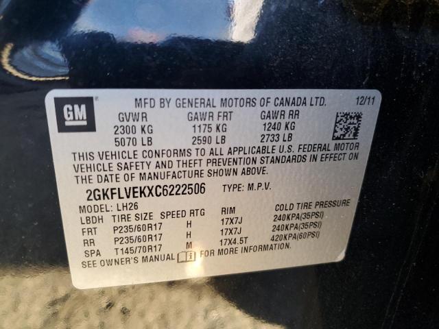 Photo 12 VIN: 2GKFLVEKXC6222506 - GMC TERRAIN 