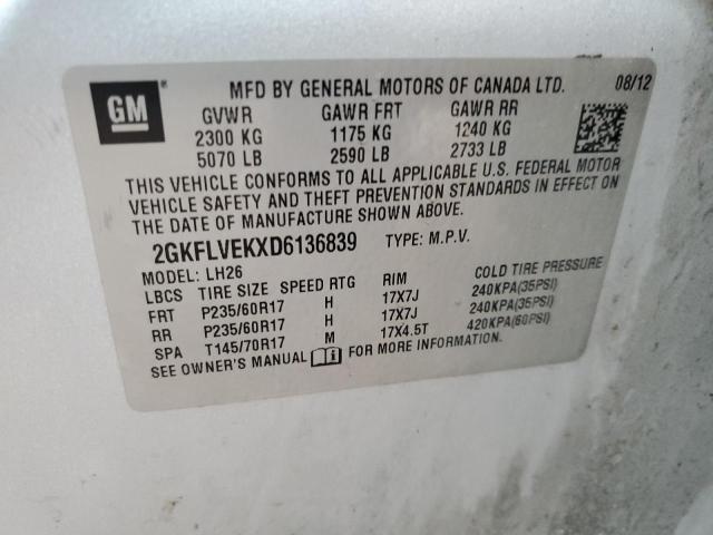 Photo 9 VIN: 2GKFLVEKXD6136839 - GMC TERRAIN 