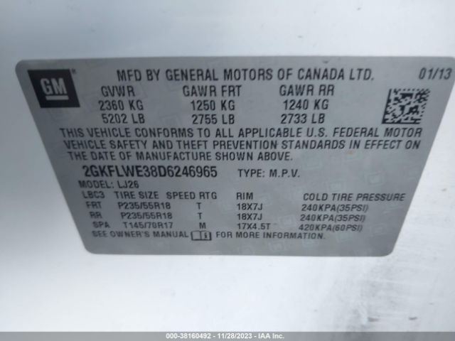 Photo 8 VIN: 2GKFLWE38D6246965 - GMC TERRAIN 