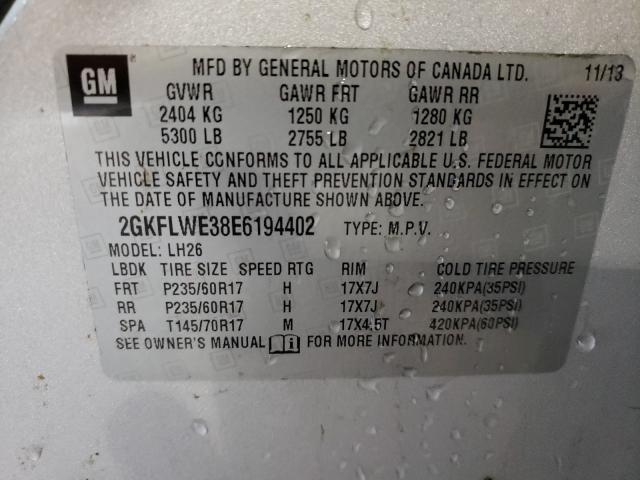 Photo 9 VIN: 2GKFLWE38E6194402 - GMC TERRAIN SL 