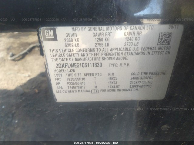 Photo 8 VIN: 2GKFLWE51C6111830 - GMC TERRAIN 