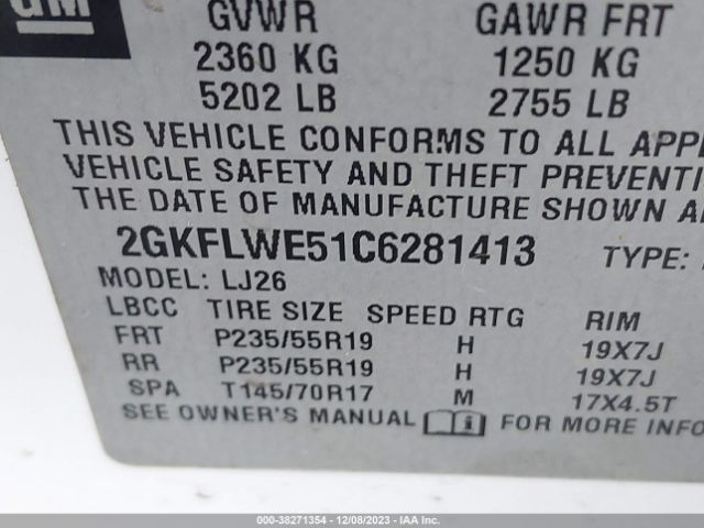 Photo 8 VIN: 2GKFLWE51C6281413 - GMC TERRAIN 