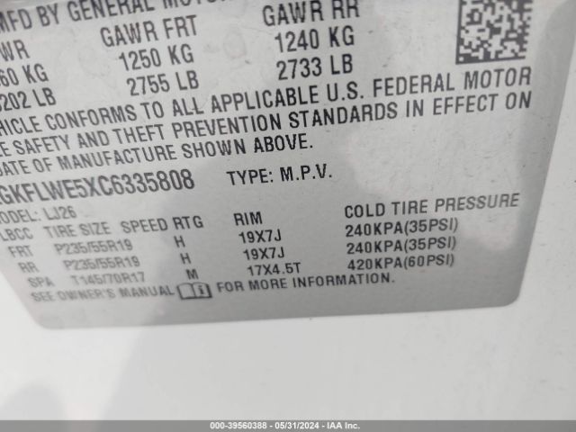 Photo 8 VIN: 2GKFLWE5XC6335808 - GMC TERRAIN 