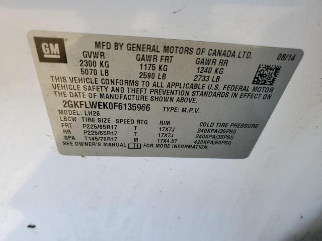 Photo 9 VIN: 2GKFLWEK0F6135966 - GMC TERRAIN SL 