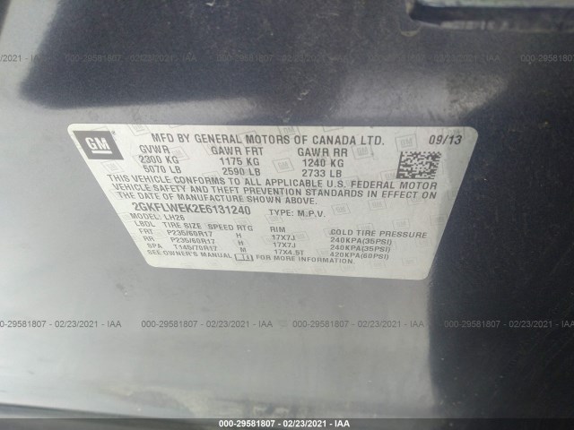 Photo 8 VIN: 2GKFLWEK2E6131240 - GMC TERRAIN 