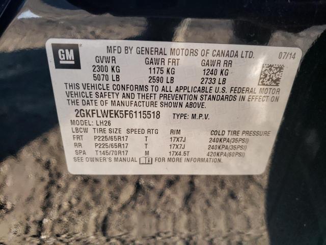 Photo 9 VIN: 2GKFLWEK5F6115518 - GMC TERRAIN SL 