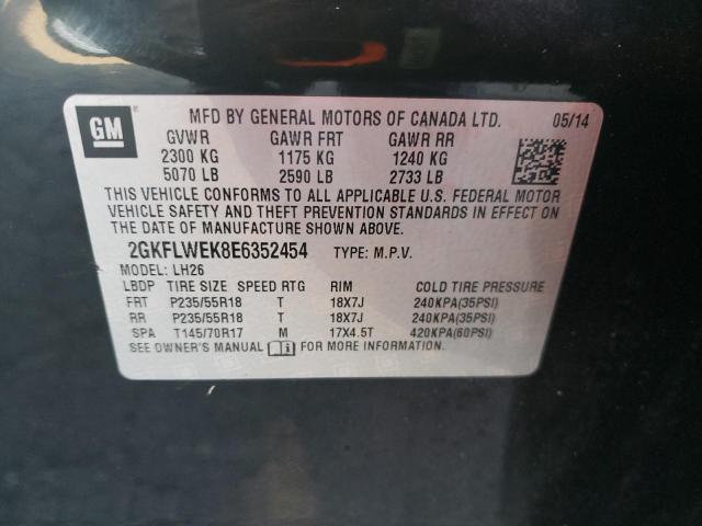 Photo 11 VIN: 2GKFLWEK8E6352454 - GMC TERRAIN SL 