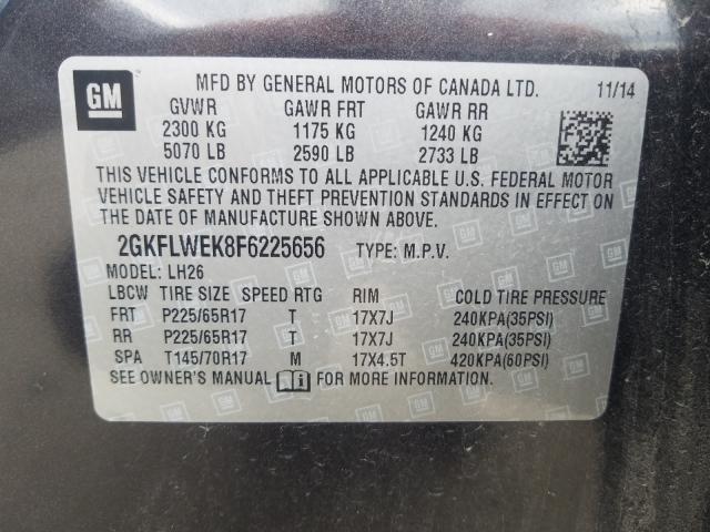 Photo 9 VIN: 2GKFLWEK8F6225656 - GMC TERRAIN SL 