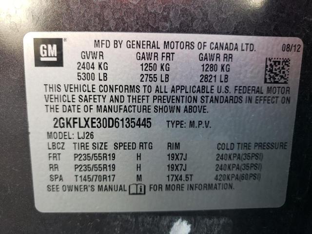 Photo 12 VIN: 2GKFLXE30D6135445 - GMC TERRAIN SL 