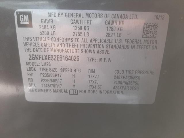 Photo 9 VIN: 2GKFLXE32E6164026 - GMC TERRAIN SL 