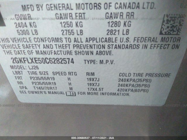 Photo 8 VIN: 2GKFLXE50C6282574 - GMC TERRAIN 