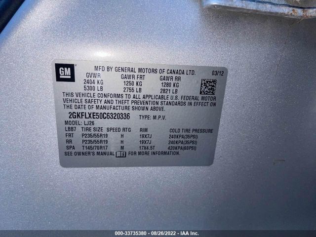 Photo 8 VIN: 2GKFLXE50C6320336 - GMC TERRAIN 