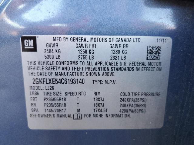 Photo 9 VIN: 2GKFLXE54C6193140 - GMC TERRAIN SL 