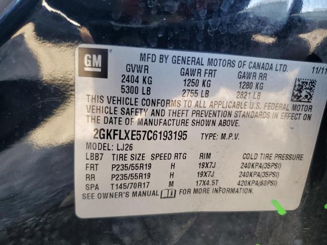 Photo 11 VIN: 2GKFLXE57C6193195 - GMC TERRAIN SL 