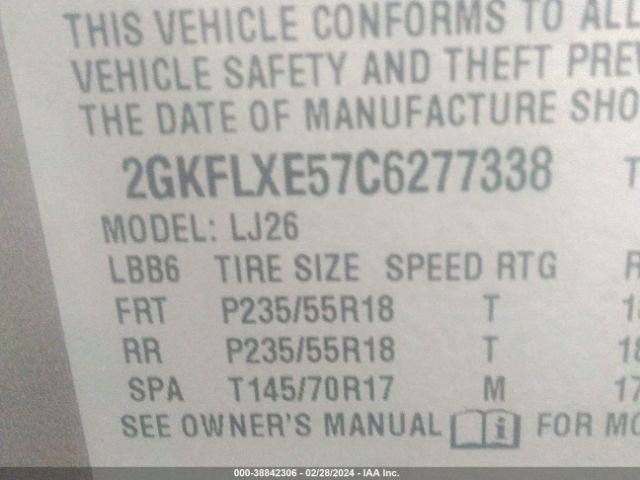 Photo 8 VIN: 2GKFLXE57C6277338 - GMC TERRAIN 