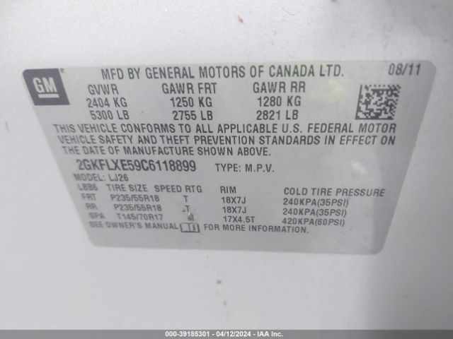 Photo 8 VIN: 2GKFLXE59C6118899 - GMC TERRAIN 