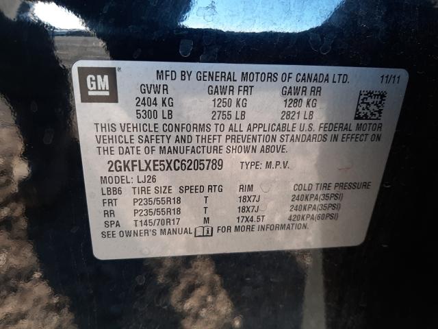 Photo 9 VIN: 2GKFLXE5XC6205789 - GMC TERRAIN SL 