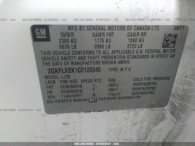 Photo 8 VIN: 2GKFLXEK1C6120345 - GMC TERRAIN 