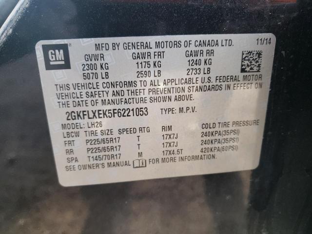 Photo 11 VIN: 2GKFLXEK5F6221053 - GMC TERRAIN SL 