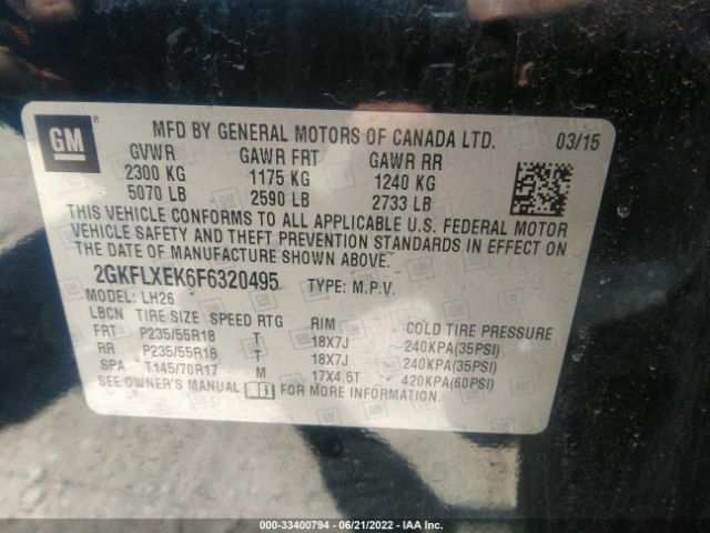 Photo 8 VIN: 2GKFLXEK6F6320495 - GMC TERRAIN 