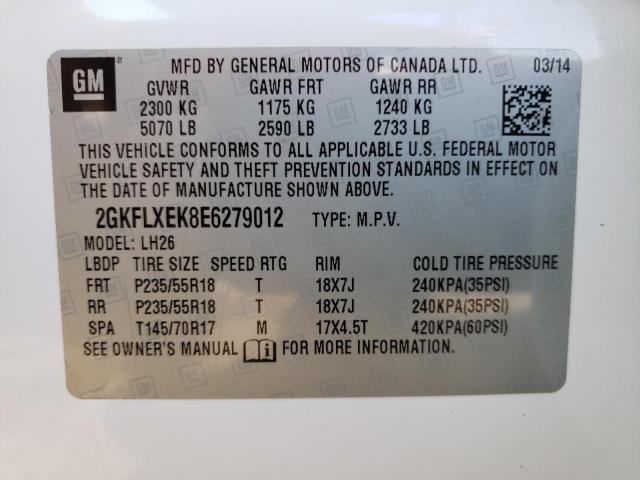 Photo 13 VIN: 2GKFLXEK8E6279012 - GMC TERRAIN 