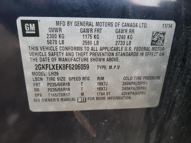 Photo 9 VIN: 2GKFLXEK8F6206059 - GMC TERRAIN SL 