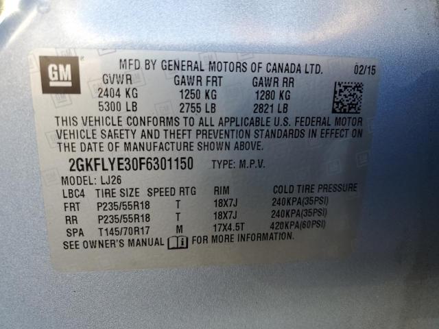 Photo 12 VIN: 2GKFLYE30F6301150 - GMC TERRAIN SL 