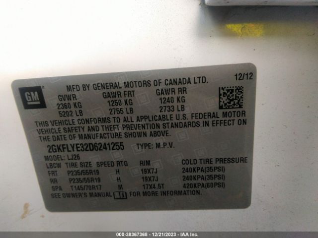 Photo 8 VIN: 2GKFLYE32D6241255 - GMC TERRAIN 