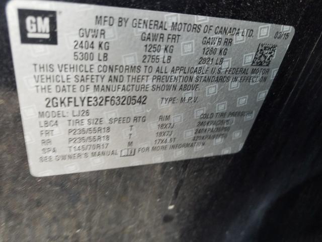 Photo 9 VIN: 2GKFLYE32F6320542 - GMC TERRAIN 